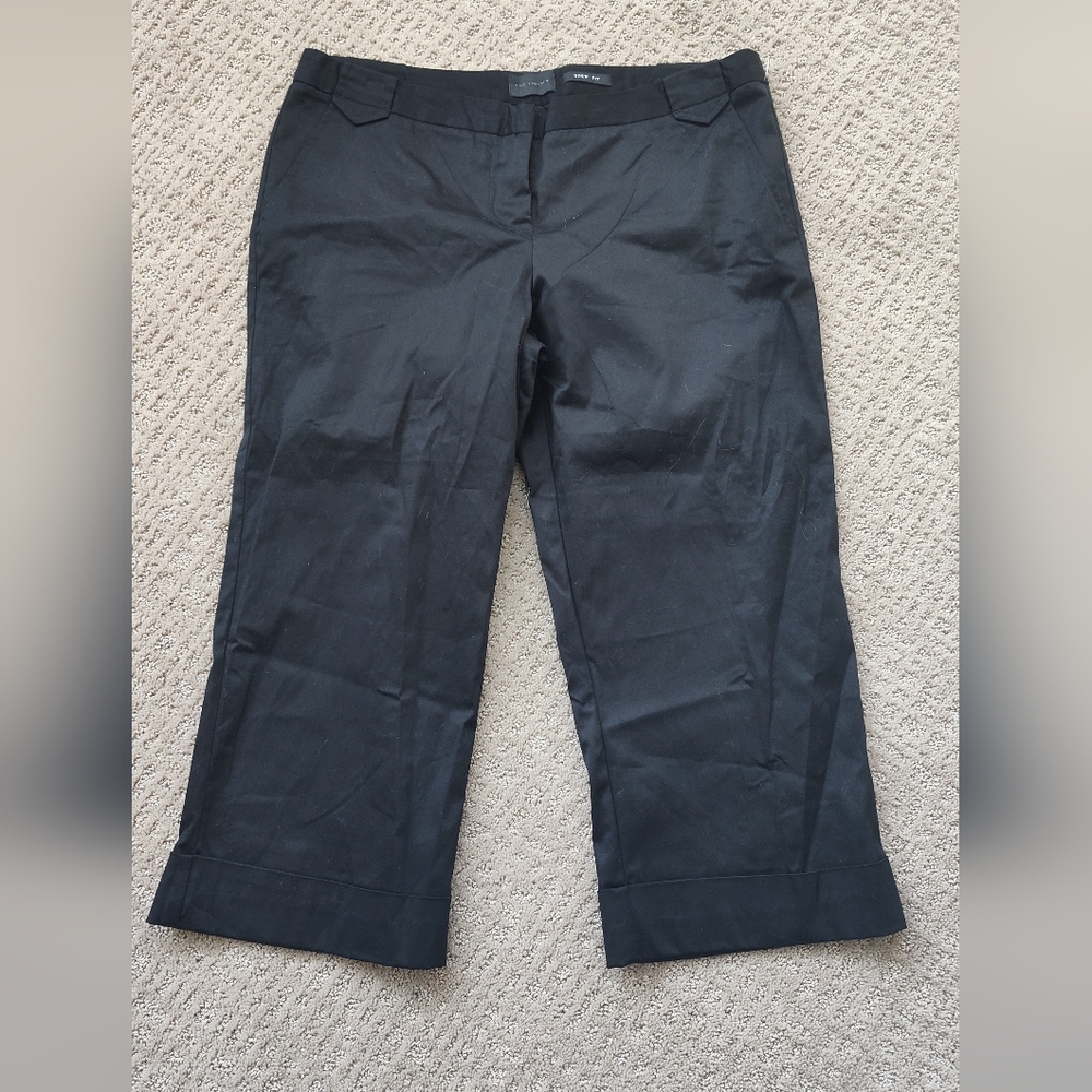 The Limited Drew Fit Black Cropped Pants